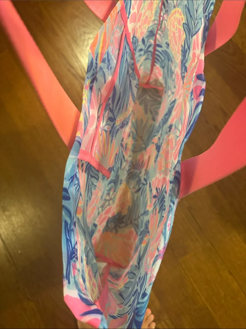 Lilly Pulitzer Tropical Pineapple Print Tote in Pink and Blue